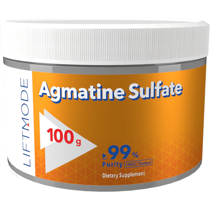 Agmatine Sulfate Powder 100 gram container.