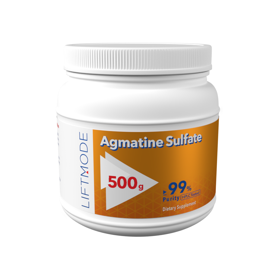 Agmatine Sulfate Powder 500 gram container.