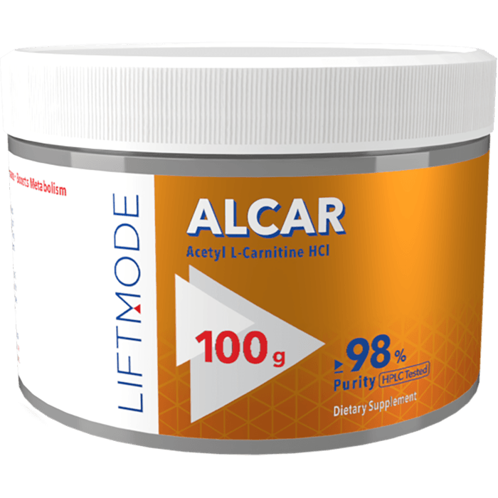 Acetyl-L-Carnitine 100 gram container.