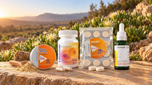 LiftMode's Kanna Options Breakdown:  Powder, Capsules, Gum, or Elixir — Which Format Fits You?