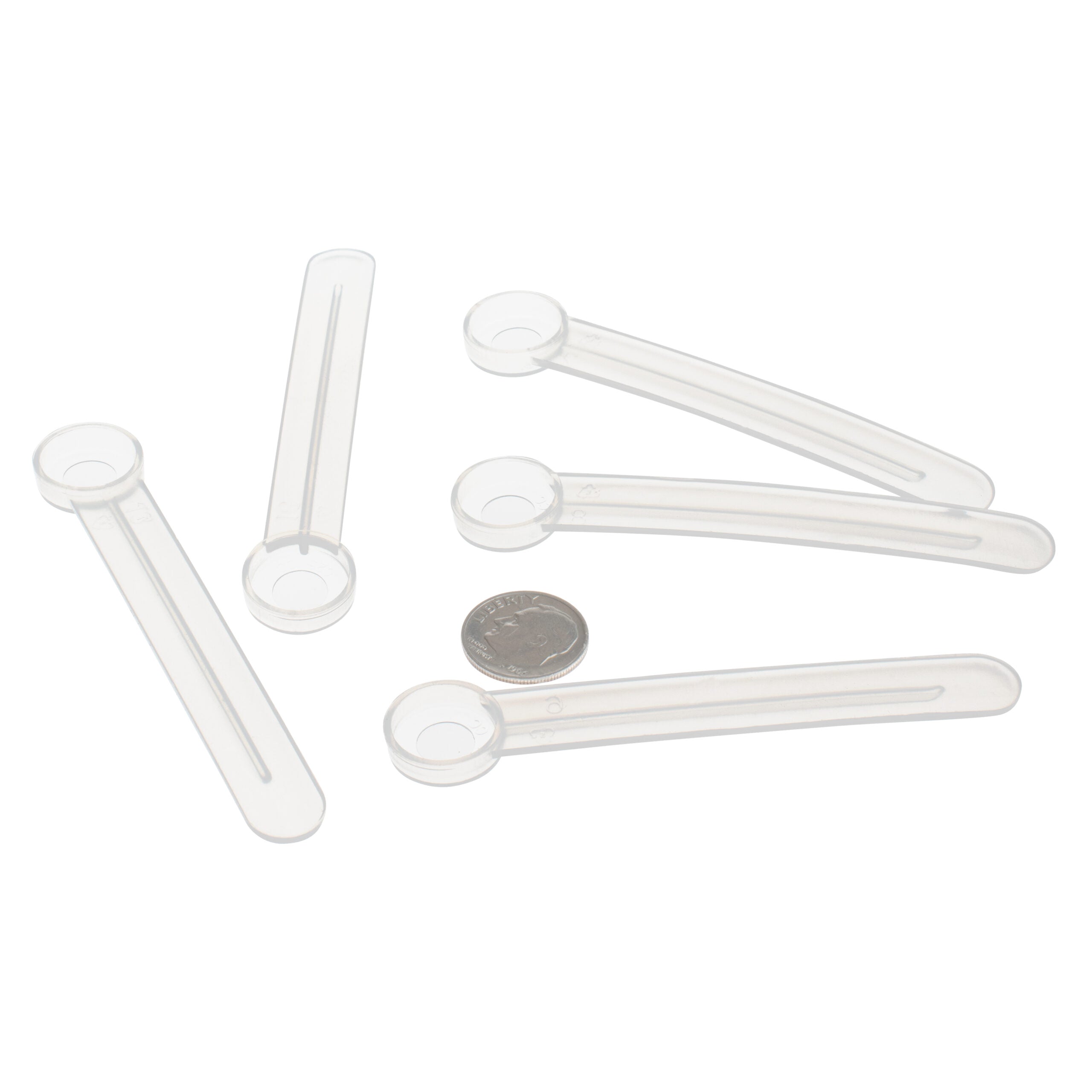 Disposable 0.625cc (1/8th Teaspoon) Polypropylene Scoops