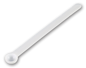 Disposable 0.15cc Polystyrene Mini Scoops (White)