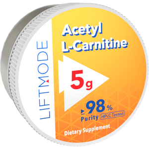 Acetyl-L-Carnitine 5 gram container.