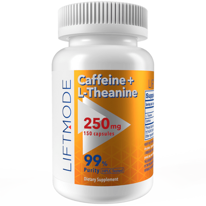 Caffeine 100mg + L-Theanine 150mg Capsules