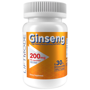 Ginseng 200mg (Potent Asian Panax Ginseng Extract) Capsules