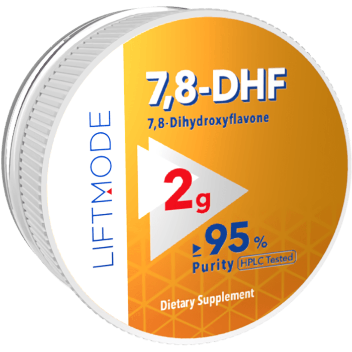 7,8-Dihydroxyflavone powder 2 gram container.